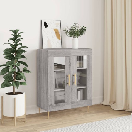 Aparador de madera de ingeniería gris Sonoma 69,5x34x90 cm de vidaXL, Aparadores - Ref: Foro24-827778, Precio: 85,61 €, Descu...