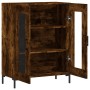 Aparador de madera de ingeniería roble ahumado 69,5x34x90 cm de vidaXL, Aparadores - Ref: Foro24-827793, Precio: 79,96 €, Des...