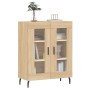 Aparador de madera de ingeniería roble Sonoma 69,5x34x90 cm de vidaXL, Aparadores - Ref: Foro24-827807, Precio: 89,36 €, Desc...