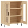 Aparador de madera de ingeniería roble Sonoma 69,5x34x90 cm de vidaXL, Aparadores - Ref: Foro24-827807, Precio: 89,36 €, Desc...