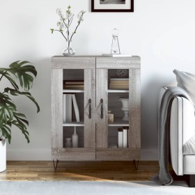 Sonoma gray engineered wood sideboard 69.5x34x90 cm by vidaXL, Sideboards - Ref: Foro24-827786, Price: 79,99 €, Discount: %