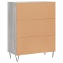 Aparador de madera de ingeniería gris Sonoma 69,5x34x90 cm de vidaXL, Aparadores - Ref: Foro24-827786, Precio: 84,18 €, Descu...