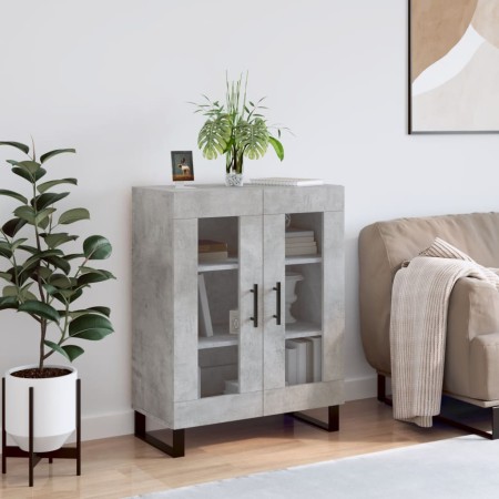 Concrete gray engineered wood sideboard 69.5x34x90 cm by vidaXL, Sideboards - Ref: Foro24-827816, Price: 85,53 €, Discount: %