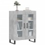 Aparador de madera de ingeniería gris hormigón 69,5x34x90 cm de vidaXL, Aparadores - Ref: Foro24-827816, Precio: 85,53 €, Des...