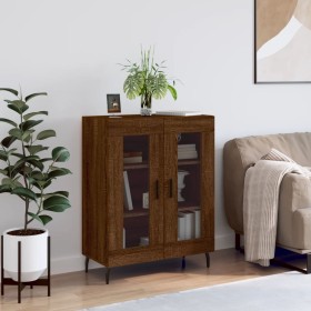 Engineered wood brown oak sideboard 69.5x34x90 cm by vidaXL, Sideboards - Ref: Foro24-827811, Price: 89,07 €, Discount: %