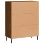 Aparador de madera de ingeniería marrón roble 69,5x34x90 cm de vidaXL, Aparadores - Ref: Foro24-827811, Precio: 89,07 €, Desc...