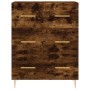 Smoked oak engineered wood sideboard 69.5x34x90 cm by vidaXL, Sideboards - Ref: Foro24-827841, Price: 96,74 €, Discount: %