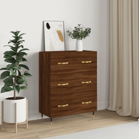 Oak brown engineered wood sideboard 69.5x34x90 cm by vidaXL, Sideboards - Ref: Foro24-827835, Price: 92,99 €, Discount: %