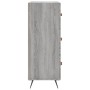 Cómoda madera de ingeniería gris Sonoma 69,5x34x90 cm de vidaXL, Cajoneras - Ref: Foro24-827826, Precio: 106,52 €, Descuento: %