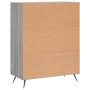 Cómoda madera de ingeniería gris Sonoma 69,5x34x90 cm de vidaXL, Cajoneras - Ref: Foro24-827826, Precio: 106,52 €, Descuento: %