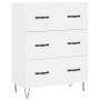 White engineered wood sideboard 69.5x34x90 cm by vidaXL, Sideboards - Ref: Foro24-827844, Price: 92,44 €, Discount: %