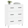 White engineered wood sideboard 69.5x34x90 cm by vidaXL, Sideboards - Ref: Foro24-827844, Price: 92,44 €, Discount: %