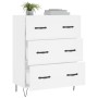 White engineered wood sideboard 69.5x34x90 cm by vidaXL, Sideboards - Ref: Foro24-827844, Price: 92,44 €, Discount: %