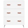 Cómoda madera de ingeniería blanco 69,5x34x90 cm de vidaXL, Cajoneras - Ref: Foro24-827820, Precio: 102,31 €, Descuento: %