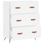 Weiße Kommode aus Holzwerkstoff, 69,5 x 34 x 90 cm von vidaXL, Schubladen - Ref: Foro24-827820, Preis: 102,31 €, Rabatt: %