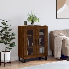 Oak brown engineered wood sideboard 69.5x34x90 cm by vidaXL, Sideboards - Ref: Foro24-827819, Price: 88,99 €, Discount: %