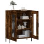 Aparador de madera de ingeniería roble ahumado 69,5x34x90 cm de vidaXL, Aparadores - Ref: Foro24-827801, Precio: 86,54 €, Des...