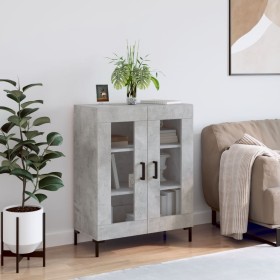 Concrete gray engineered wood sideboard 69.5x34x90 cm by vidaXL, Sideboards - Ref: Foro24-827792, Price: 81,99 €, Discount: %