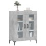 Aparador de madera de ingeniería gris hormigón 69,5x34x90 cm de vidaXL, Aparadores - Ref: Foro24-827792, Precio: 82,39 €, Des...