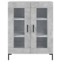 Aparador de madera de ingeniería gris hormigón 69,5x34x90 cm de vidaXL, Aparadores - Ref: Foro24-827792, Precio: 82,39 €, Des...