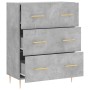 Concrete gray engineered wood sideboard 69.5x34x90 cm by vidaXL, Sideboards - Ref: Foro24-827840, Price: 96,85 €, Discount: %