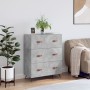 Engineered wood gray concrete dresser 69.5x34x90 cm by vidaXL, Drawers - Ref: Foro24-827824, Price: 108,03 €, Discount: %