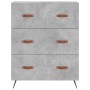 Engineered wood gray concrete dresser 69.5x34x90 cm by vidaXL, Drawers - Ref: Foro24-827824, Price: 108,03 €, Discount: %