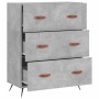 Engineered wood gray concrete dresser 69.5x34x90 cm by vidaXL, Drawers - Ref: Foro24-827824, Price: 108,03 €, Discount: %