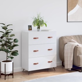 Bright white engineered wood chest of drawers 69.5x34x90 cm by vidaXL, Drawers - Ref: Foro24-827822, Price: 105,46 €, Discoun...