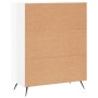 Cómoda madera de ingeniería blanco brillo 69,5x34x90 cm de vidaXL, Cajoneras - Ref: Foro24-827822, Precio: 105,46 €, Descuent...