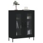 Aparador de madera de ingeniería negro 69,5x34x90 cm de vidaXL, Aparadores - Ref: Foro24-827797, Precio: 89,42 €, Descuento: %