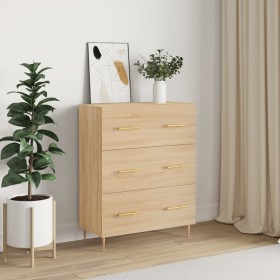 Aparador de madera de ingeniería roble Sonoma 69,5x34x90 cm de vidaXL, Aparadores - Ref: Foro24-827839, Precio: 96,99 €, Desc...