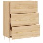 Aparador de madera de ingeniería roble Sonoma 69,5x34x90 cm de vidaXL, Aparadores - Ref: Foro24-827839, Precio: 97,18 €, Desc...