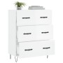 Glossy white plywood sideboard 69.5x34x90 cm by vidaXL, Sideboards - Ref: Foro24-827846, Price: 98,35 €, Discount: %