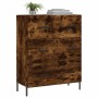 Aparador de madera de ingeniería roble ahumado 69,5x34x90 cm de vidaXL, Aparadores - Ref: Foro24-827865, Precio: 103,93 €, De...