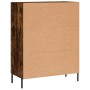 Aparador de madera de ingeniería roble ahumado 69,5x34x90 cm de vidaXL, Aparadores - Ref: Foro24-827865, Precio: 103,93 €, De...