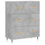 Engineered wood sideboard in concrete grey 69.5x34x90 cm by vidaXL, Sideboards - Ref: Foro24-827832, Price: 89,52 €, Discount: %