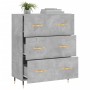 Engineered wood sideboard in concrete grey 69.5x34x90 cm by vidaXL, Sideboards - Ref: Foro24-827832, Price: 89,52 €, Discount: %