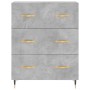 Graues Sideboard aus Holzwerkstoff Beton 69,5x34x90 cm von vidaXL, Sideboards - Ref: Foro24-827832, Preis: 89,52 €, Rabatt: %