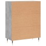 Graues Sideboard aus Holzwerkstoff Beton 69,5x34x90 cm von vidaXL, Sideboards - Ref: Foro24-827832, Preis: 89,52 €, Rabatt: %