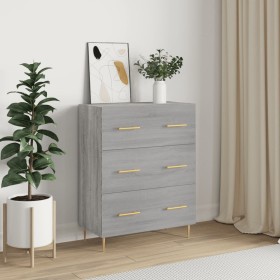 Aparador de madera de ingeniería gris Sonoma 69,5x34x90 cm de vidaXL, Aparadores - Ref: Foro24-827842, Precio: 99,95 €, Descu...