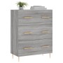 Aparador de madera de ingeniería gris Sonoma 69,5x34x90 cm de vidaXL, Aparadores - Ref: Foro24-827842, Precio: 99,84 €, Descu...