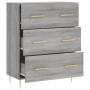 Aparador de madera de ingeniería gris Sonoma 69,5x34x90 cm de vidaXL, Aparadores - Ref: Foro24-827842, Precio: 99,95 €, Descu...