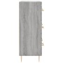 Aparador de madera de ingeniería gris Sonoma 69,5x34x90 cm de vidaXL, Aparadores - Ref: Foro24-827842, Precio: 99,95 €, Descu...