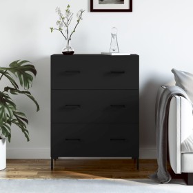 Engineered wood black sideboard 69.5x34x90 cm by vidaXL, Sideboards - Ref: Foro24-827853, Price: 100,19 €, Discount: %