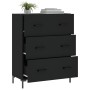 Aparador de madera de ingeniería negro 69,5x34x90 cm de vidaXL, Aparadores - Ref: Foro24-827853, Precio: 100,04 €, Descuento: %