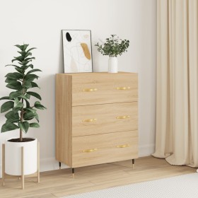 Aparador de madera de ingeniería roble Sonoma 69,5x34x90 cm de vidaXL, Aparadores - Ref: Foro24-827831, Precio: 89,99 €, Desc...