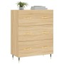 Aparador de madera de ingeniería roble Sonoma 69,5x34x90 cm de vidaXL, Aparadores - Ref: Foro24-827831, Precio: 89,52 €, Desc...