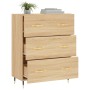 Aparador de madera de ingeniería roble Sonoma 69,5x34x90 cm de vidaXL, Aparadores - Ref: Foro24-827831, Precio: 89,52 €, Desc...