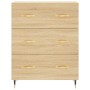 Aparador de madera de ingeniería roble Sonoma 69,5x34x90 cm de vidaXL, Aparadores - Ref: Foro24-827831, Precio: 89,52 €, Desc...